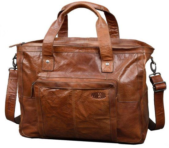 Pride & Soul Leren Weekendtas Royal T Cognac