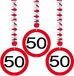 Folat Bv Rotorspiralen 50 jaar - 6x - verkeersborden - folie/karton - 50e verjaardag/jubileum - versiering