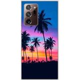 Samsung Galaxy Note 20 Ultra Palmiers colores bedrukt siliconen hoesje
