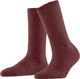 FALKE Brick Wall eenkleurig alpaca wol sokken dames bruin - maat 35-38