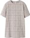 NAME IT Jurk Chateau Gray Geruit Katoen Korte Mouw A-lijn Regular Fit