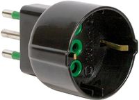 FME 87131 netstekkeradapter voor stopcontact zwart