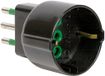FME 87131 netstekkeradapter voor stopcontact zwart