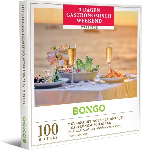 Bongo Bon - 3 Dagen Gastronomisch Weekend - Cadeaukaart