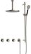 Hotbath Cobber X - CX7067 - Inbouw Regendoucheset - Geborsteld Nikkel
