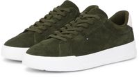 Tommy Hilfiger suède sneakers donkergroen