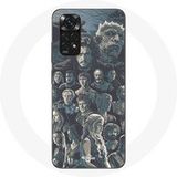 Maniacase Hoesje voor Xiaomi Redmi Note 11S 4G Game of Thrones Seizoen 8 De IJzeren Troon Poster Karakters Grijze Achtergrond