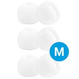Selected by GSMpunt.nl GSMpunt B.V. 3 Pack Siliconen Medium (M) Dopjes Oordopjes Vervanging Tips Flexibele Eartips Oortips Geschikt voor Oordopjes / Headsets Wit