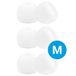 Selected by GSMpunt.nl GSMpunt B.V. 3 Pack Siliconen Medium (M) Dopjes Oordopjes Vervanging Tips Flexibele Eartips Oortips Geschikt voor Oordopjes / Headsets Wit
