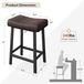 Tabouret de bar brun