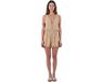 Hurley City Block Lace Up Korte Jumpsuit Bruin M Vrouw
