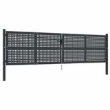 vidaXL Portail anthracite acier 400x75 cm