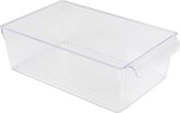 Urban Living Koelkast/keuken organizer mand/bak - transparant - kunststof - L32 x B20 x H10 cm