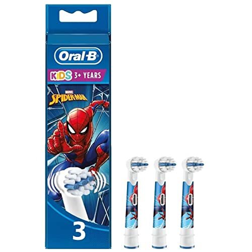 Oral-B Kids Spiderman Opzetborstels - Marvel - Voor kinderen vanaf 3 jaar - 3-pack