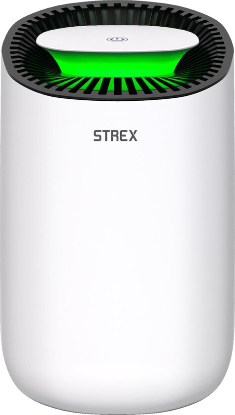 Strex Luchtontvochtiger - 600ml/dag - Stil - Voor Thuis/Slaapkamer/Kantoor - Wit