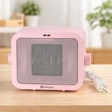 M Mimotec Elektrische keramische calefactor, roze, 1500 W, instelbaar vermogen 750-1500 W, stil, oververhittingsbeveiliging, draagbare radiator voor binnen