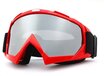 Skibril - Snowboardbril - Crossbril - Zilver Spiegel - Unisex - Polycarbonaat - Lenscategorie 3