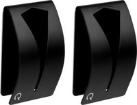 QUVIO Handdoekhouder - RVS - Set van 2 - Zwart