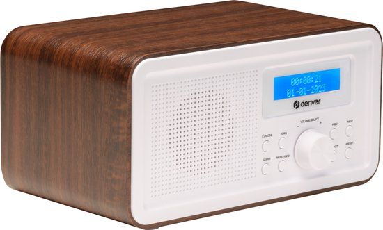 Denver DAB30DW Retro Radio Darkwood