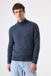 Garcia Pull Homme Uni Bleu Manches longues