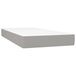 VidaXL Matras met binnenvering Eénpersoons/Volledige grootte Medium Grijs, Wit Polyester