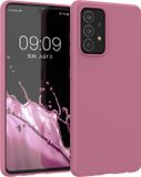 kwmobile telefoonhoesje geschikt voor Samsung Galaxy A52 / A52 5G / A52s 5G - Hoesje voor smartphone - Back cover in donkerroze