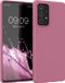 kwmobile telefoonhoesje geschikt voor Samsung Galaxy A52 / A52 5G / A52s 5G - Hoesje voor smartphone - Back cover in donkerroze