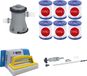 WAYS - Aspirateur de piscine & Pompe de filtration 1249 L/h & 6 Filtres Type I & Brosse de nettoyage WAYS