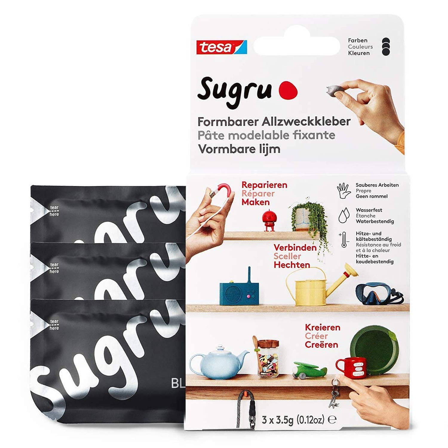 tesa tesa® sugru 3 zwart