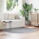 vidaXL Tapis Antidérapant Shaggy Gris 160 x 160 cm PP