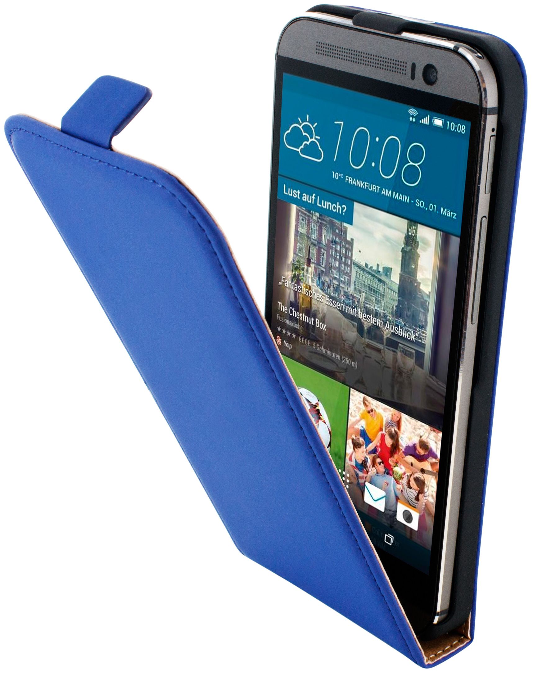 Mobiparts Premium Flip Case HTC One M9 - Blue