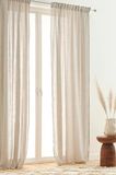 Jotex multifunctionele gordijnlagen set van 2, polyester-katoenmix, Oeko-TEX® Standard 100 gecertificeerd, beter katoen - greige, 140 x 300 cm