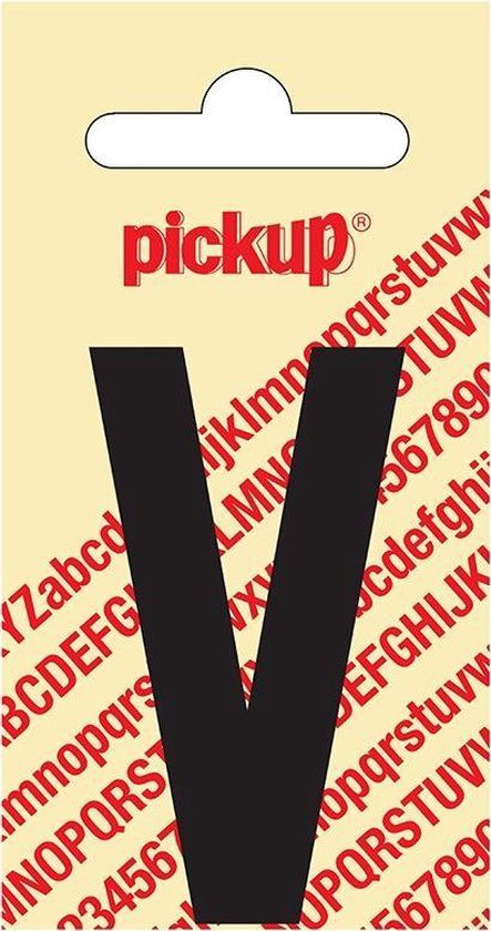 Pickup Plakletter Nobel 60 mm zwart V