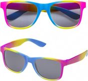 Widmann Regenboog Retro Thema Fun Party Verkleed Bril/Zonnebril Volwassenen