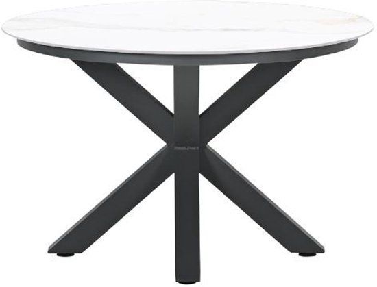 Garden Impressions Lowland Tuintafel Venice White - Ø120 cm
