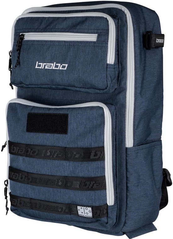 Brabo Traditional Senior Hockeyrugzak Navy/White
