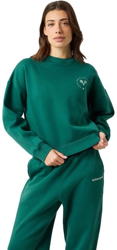 Björn Borg Boyfriend Sweatshirt Dames Posy Greenkleur Polyester