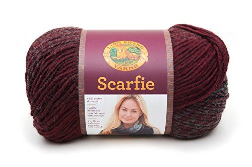 Lion Brand Yarn Scarfie Yarn - Oxford/Claret