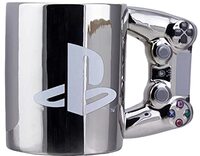 Paladone Playstation DS4 Silver Controller Mok, keramische koffiemok voor gamers, 550 ml