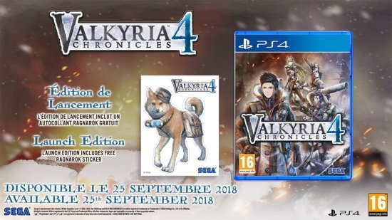 Sega Valkyria Chronicles 4 PlayStation 4