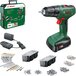 Bosch EasyDrill 18V-40 Cordless Drill - Includes 1x 18V (1.5 Ah) Battery - Charger - 241 Piece Accessory Set