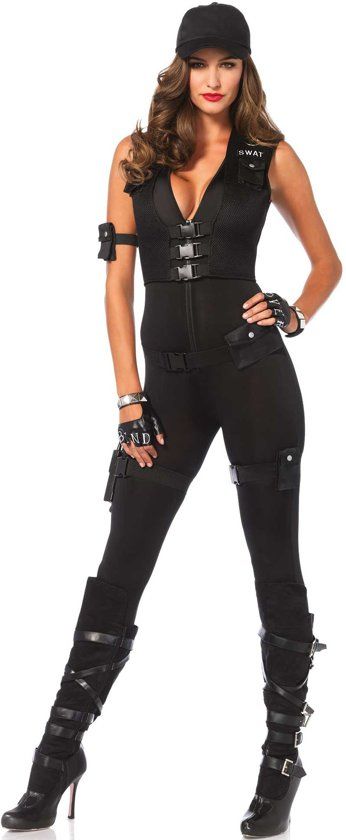 Generik Sexy SWAT kostuum voor dames - Large