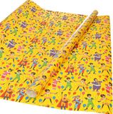 Club van Sinterklaas Cadeaupapier - Geel - 200 x 70 cm