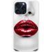 Apple Siliconen hoesje compatibel met iPhone 15 Pro Max Rode Lippen