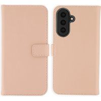 Selencia Echt Leren Bookcase voor de Samsung Galaxy A57 (5G) - Lichtroze