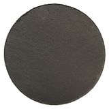 Rayher Leisteen, rond, diameter 20 cm, natuursteen, plaat voor kaarsen en tafeldecoraties, om te beschrijven en te knutselen, 56532000