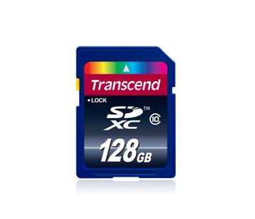 Transcend 128GB SDXC Class 10 - Blue - TS128GSDXC10