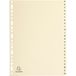 Exacompta 10x Tabbladen in karton 155g - 24 tabs - A tot Z - A4 - Ivoor - 1124E