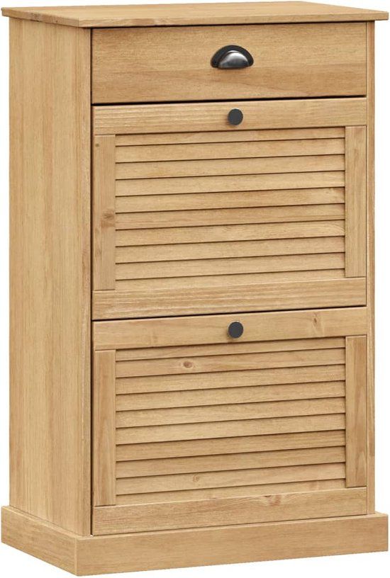 vidaXL Schoenenkast VIGO 60x35x96 cm massief grenenhout