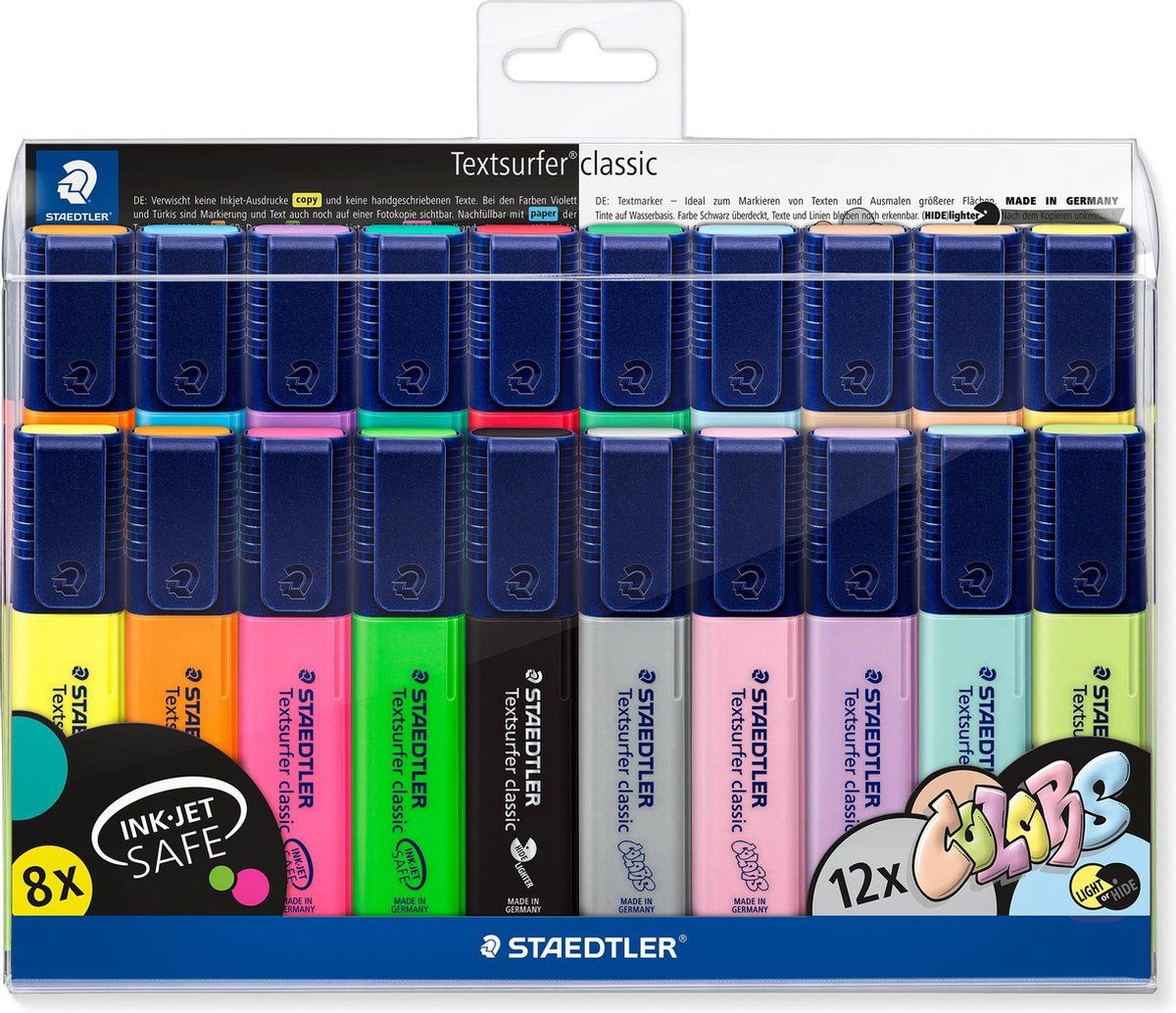 Staedtler Textsurfer classic tekstmarker - set 20 st - multi